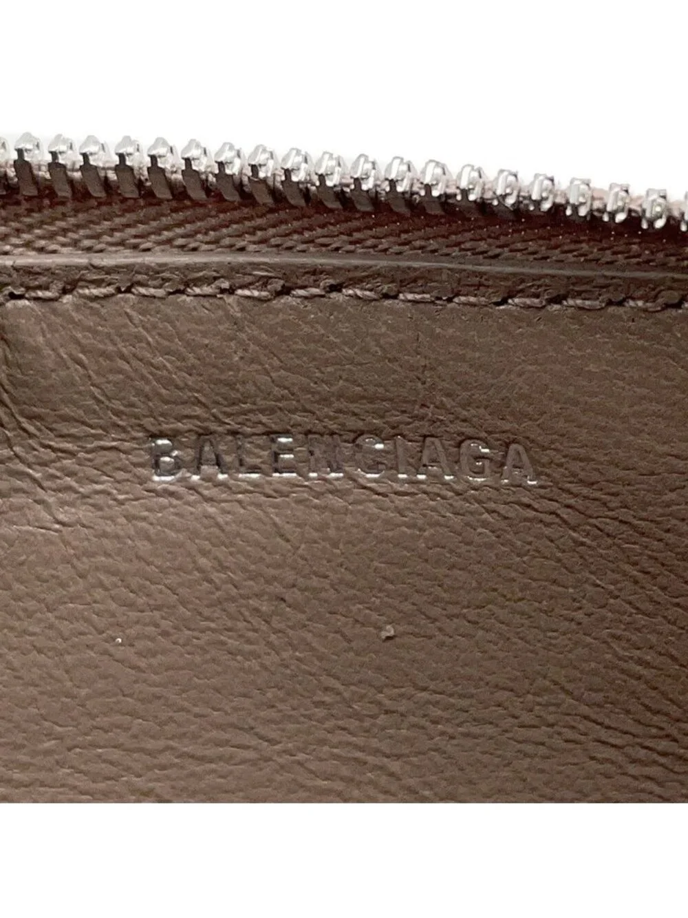 Balenciaga Card Case Fragment Leather Coin